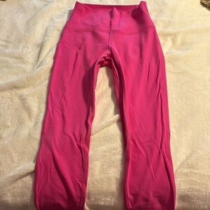 Lululemon align leggings size 6. Hot pink